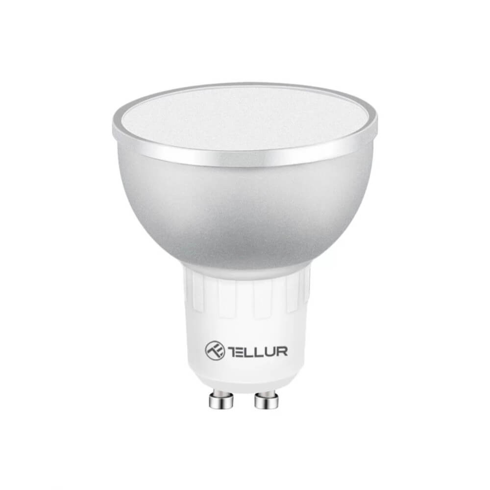Bec LED Tellur TLL331201, RGB, Wi-Fi, Soclu GU10, 5 W