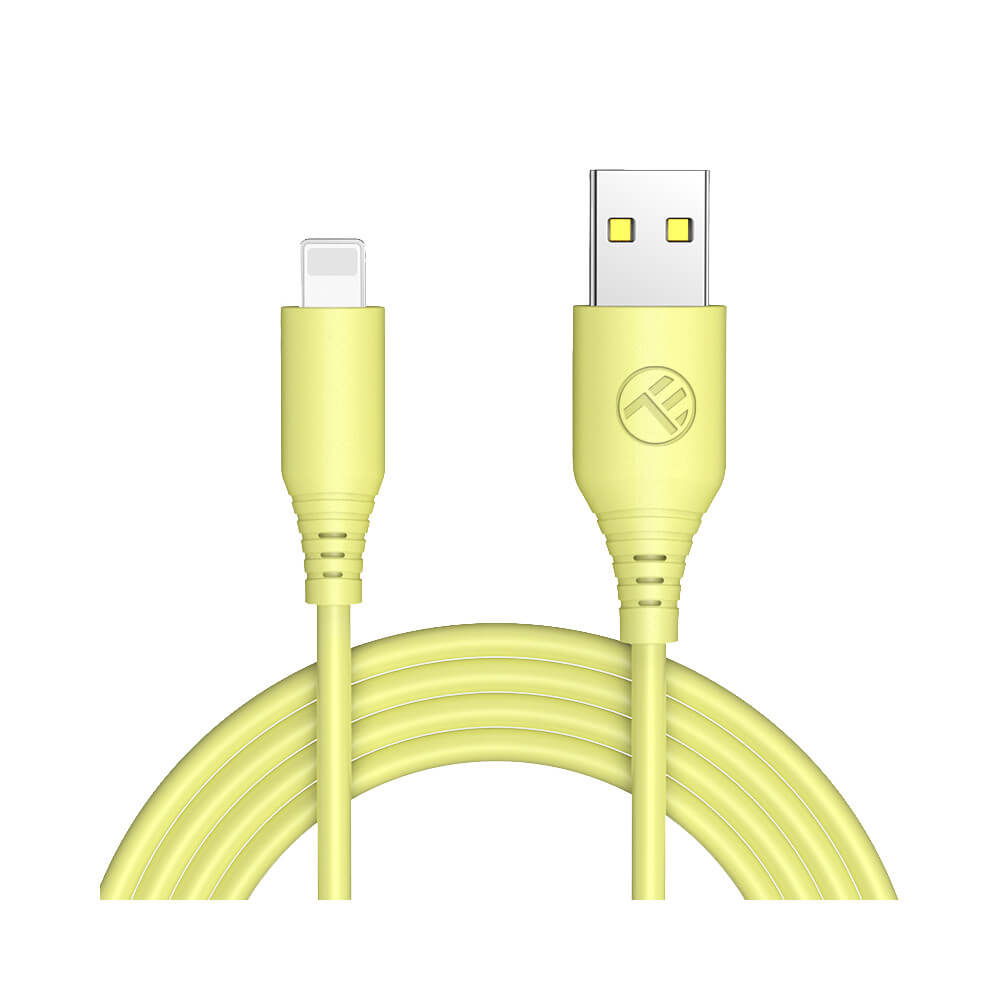 Cablu de date Tellur TLL155397, USB-A, compatibil iPhone, 1m, Galben
