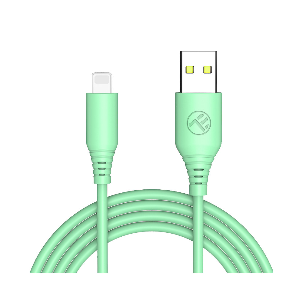  Cablu de date Tellur TLL155398, USB-A, compatibil iPhone, 1m, Verde 