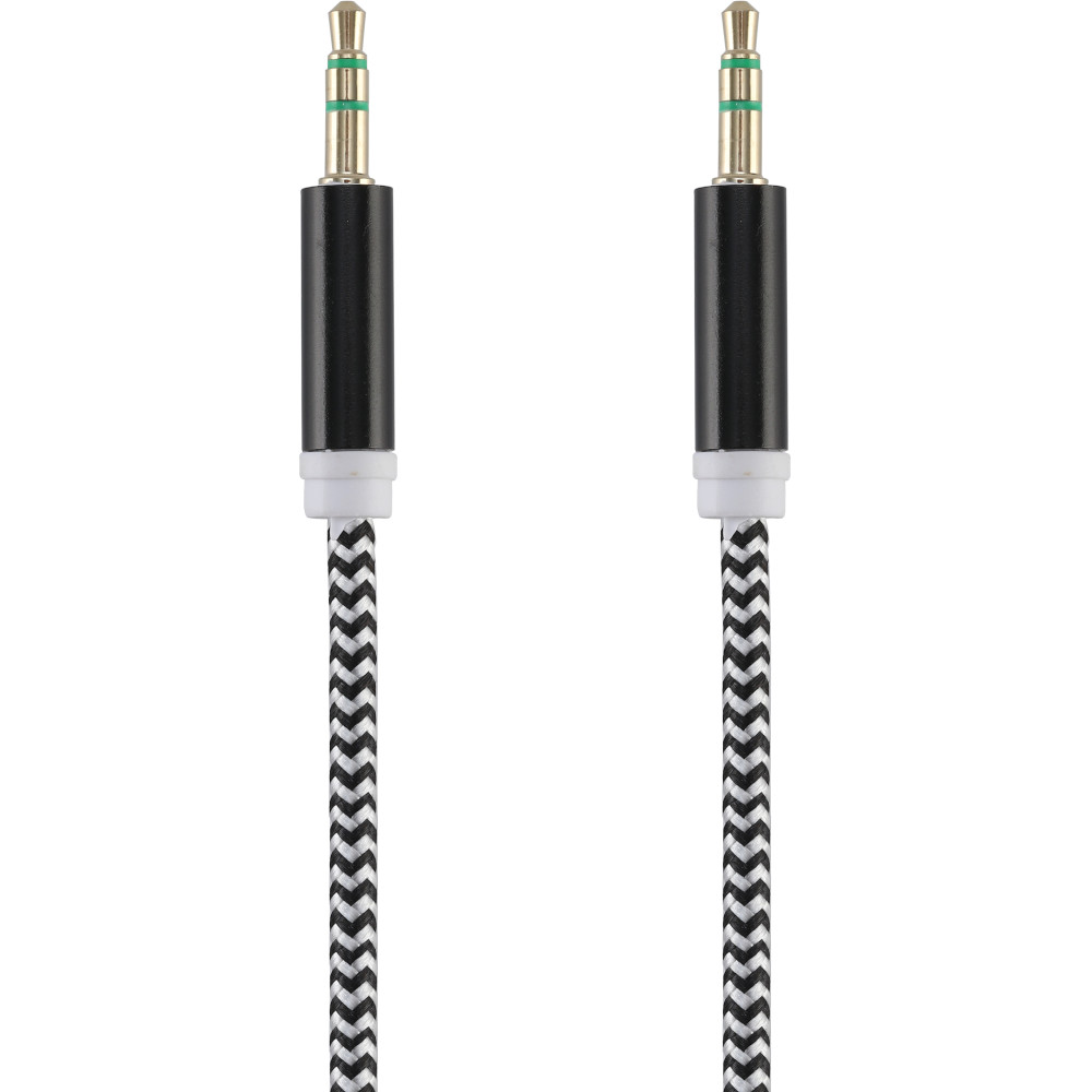  Cablu audio Tellur Basic, Jack 3.5 mm, 1 m, Negru 