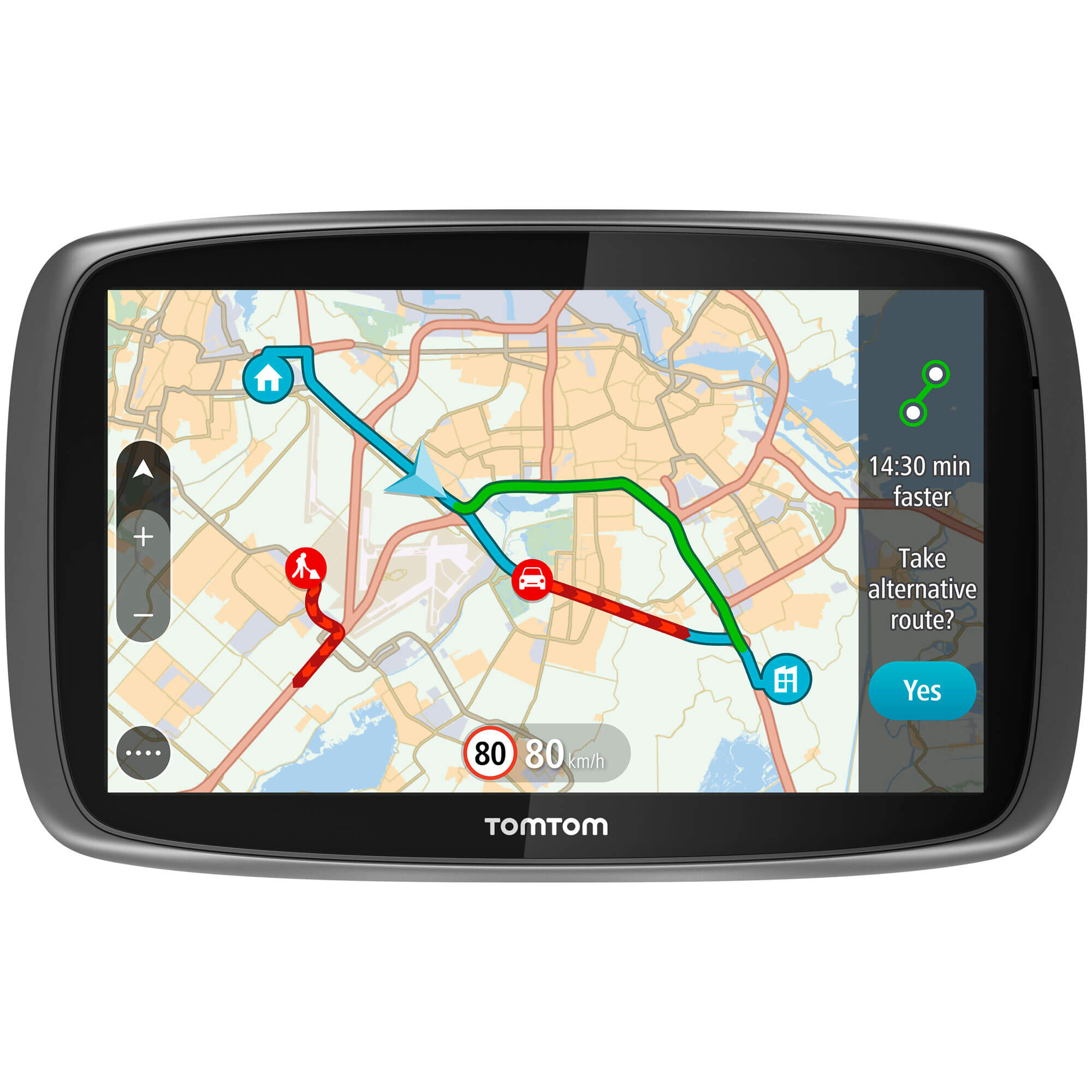 Navigatie GPS TomTom GO 5100, 5 inch, Full Europe + Update gratuit al hartilor pe viata