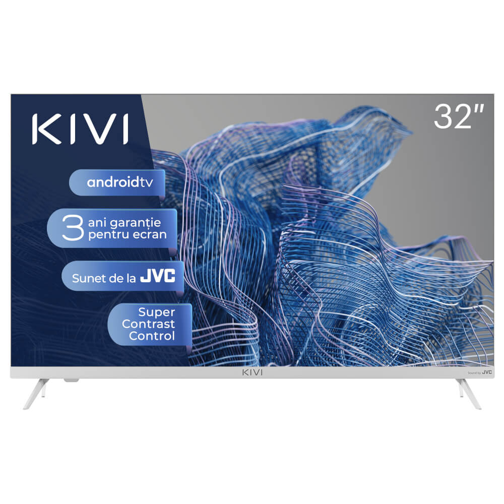 Televizor Smart LED Kivi 32H750NW, 80 cm, HD, Clasa G
