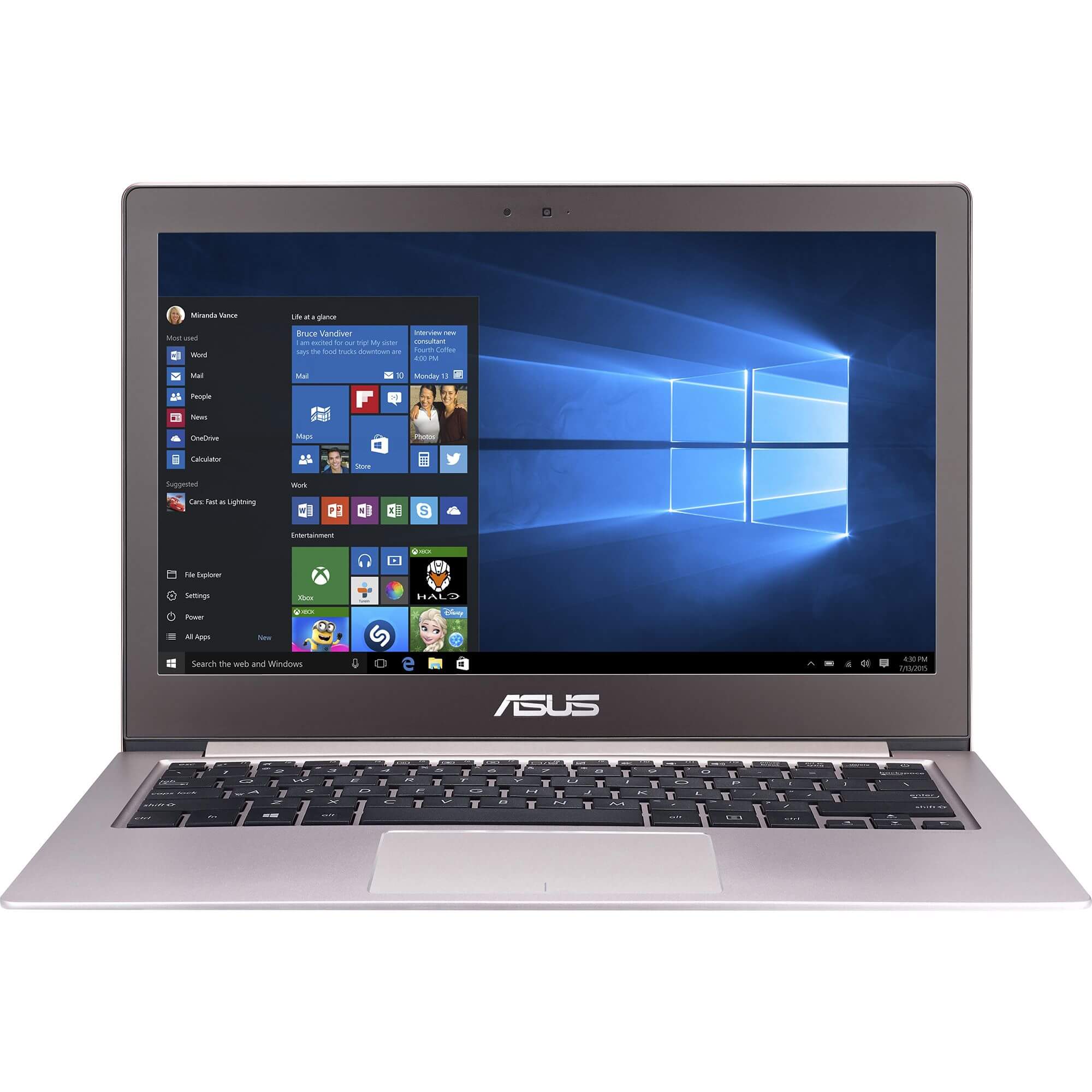  Laptop Asus UX303UA-R4032T, Intel Core i5-6200U, 8GB DDR3, SSD 128GB, Intel HD Graphics, Windows 10 