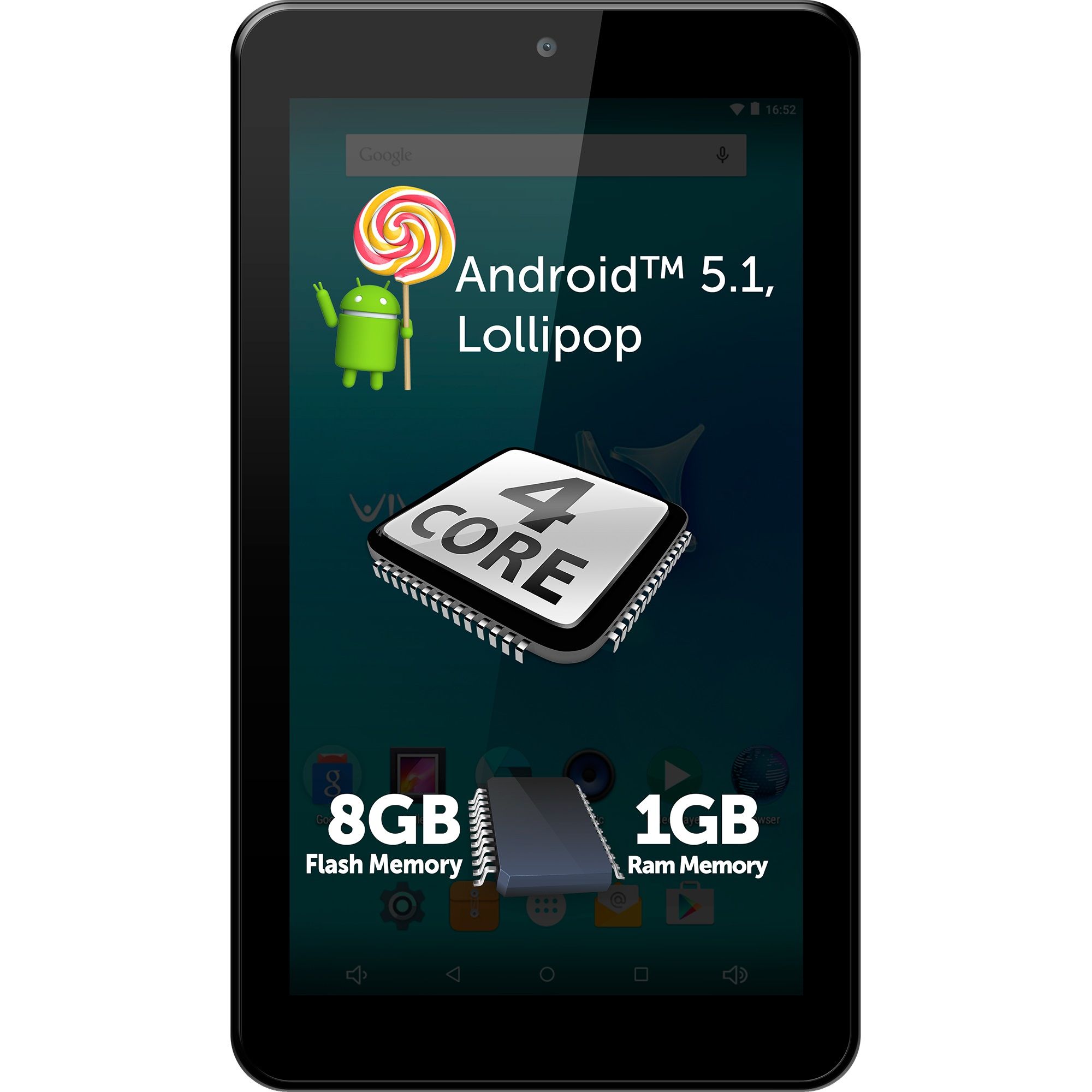  Tableta Allview Viva C701, 7", 8GB, Quad-Core, Negru 
