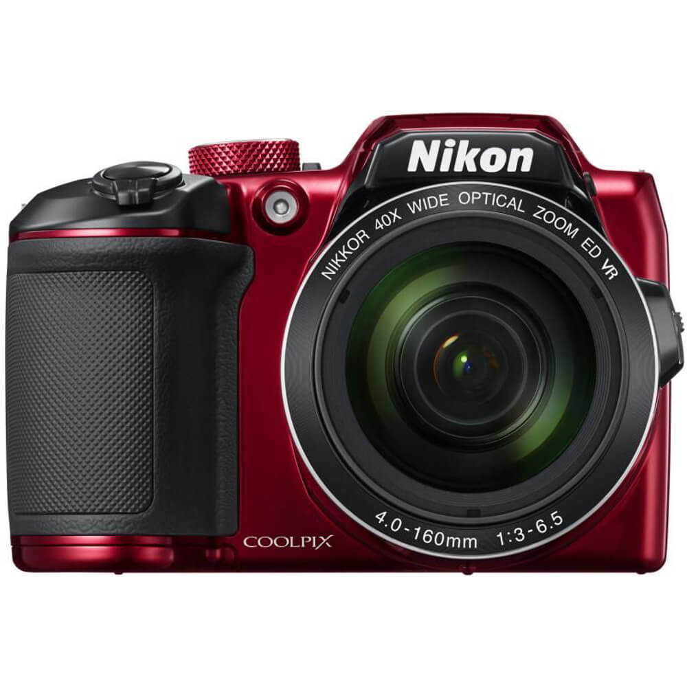  Aparat foto digital Nikon Coolpix B500, 16.1MP, Card 8GB, Rosu 