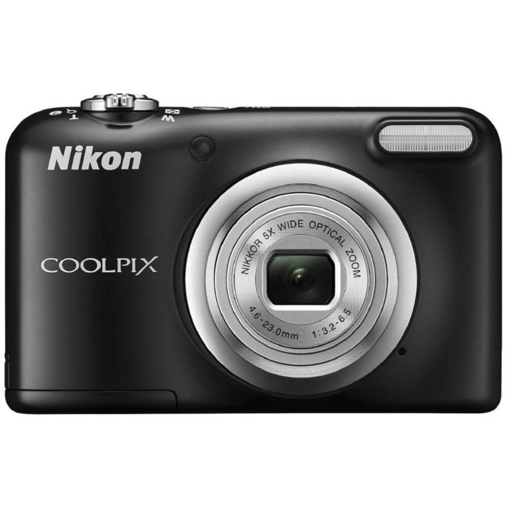  Aparat foto digital Nikon A10 + Card 4GB + Husa + Incarcator, 16.1MP, Negru 