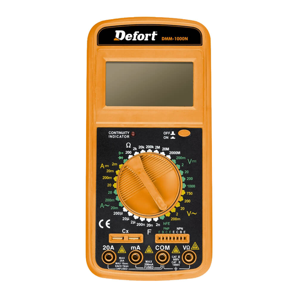  Multimetru digital Defort DMM-1000N, 11 functii 