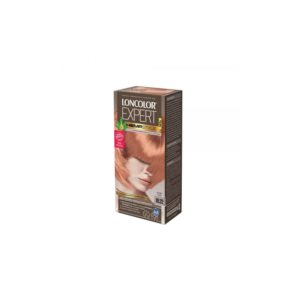  Vopsea de Par Loncolor Expert Hempstyle 10.22, Blond Roze, 100 ml 