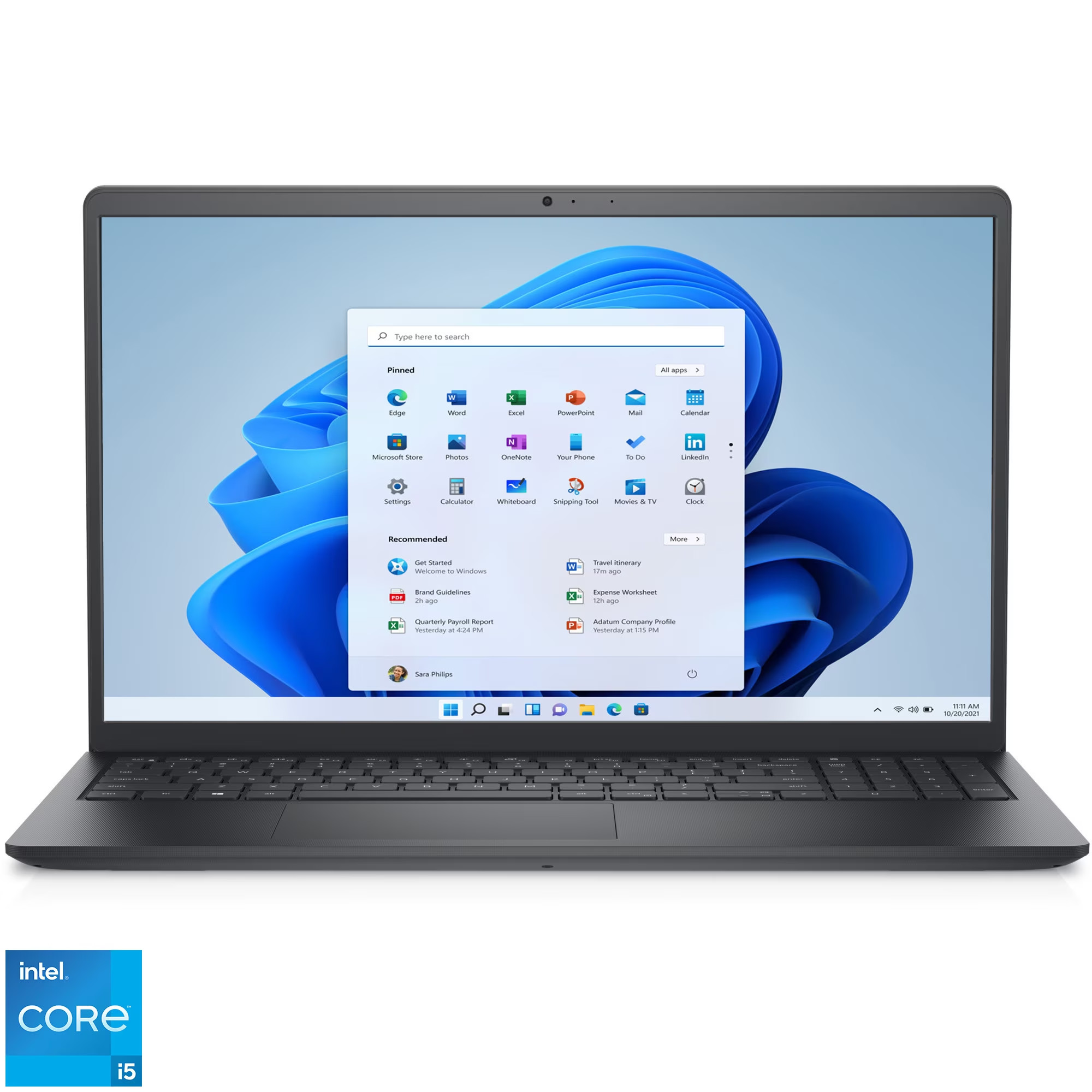  Laptop Dell Vostro 3530, 15.6", Full HD, IPS, Intel Core i5-1335U, 8GB RAM, 512GB SSD, Intel UHD Graphics, Windows 11 Pro 
