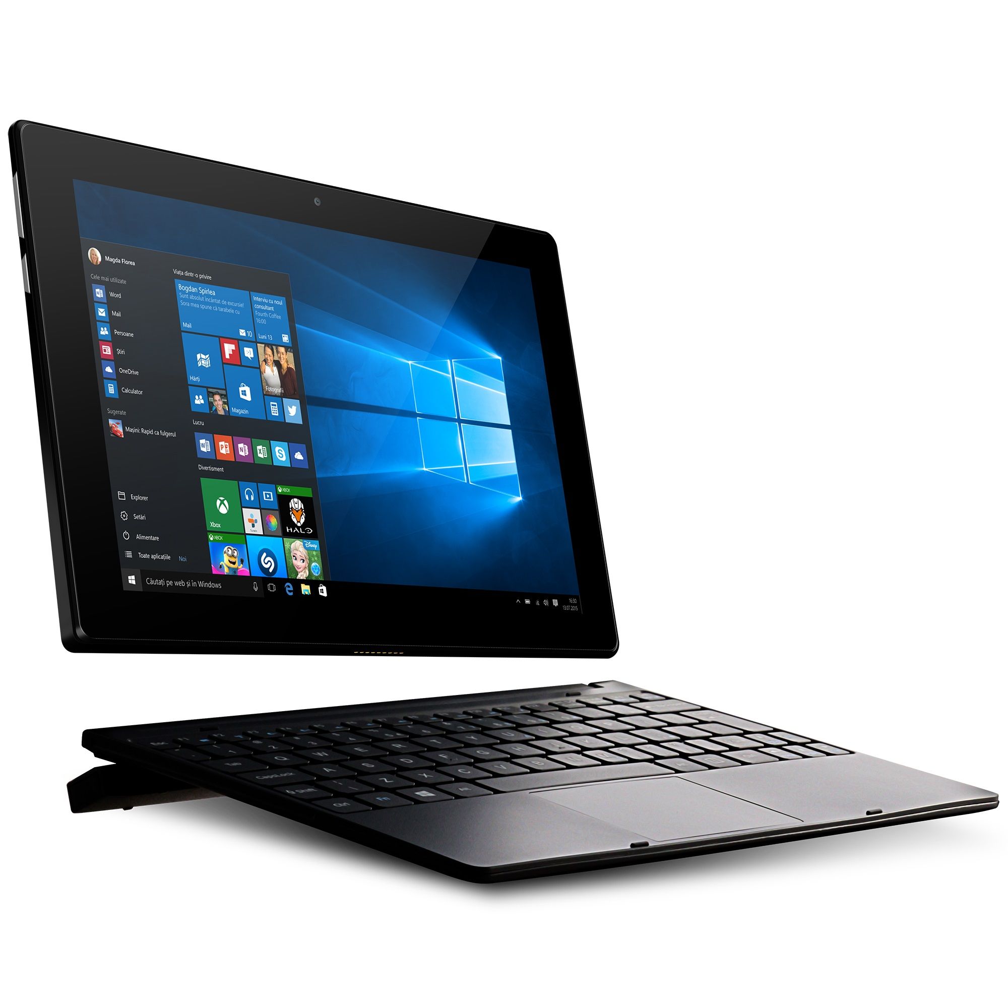  Laptop 2 in 1 Allview Wi10N Pro, Intel Z3735F, 2GB DDR3, HDD 32GB, Windows 10 