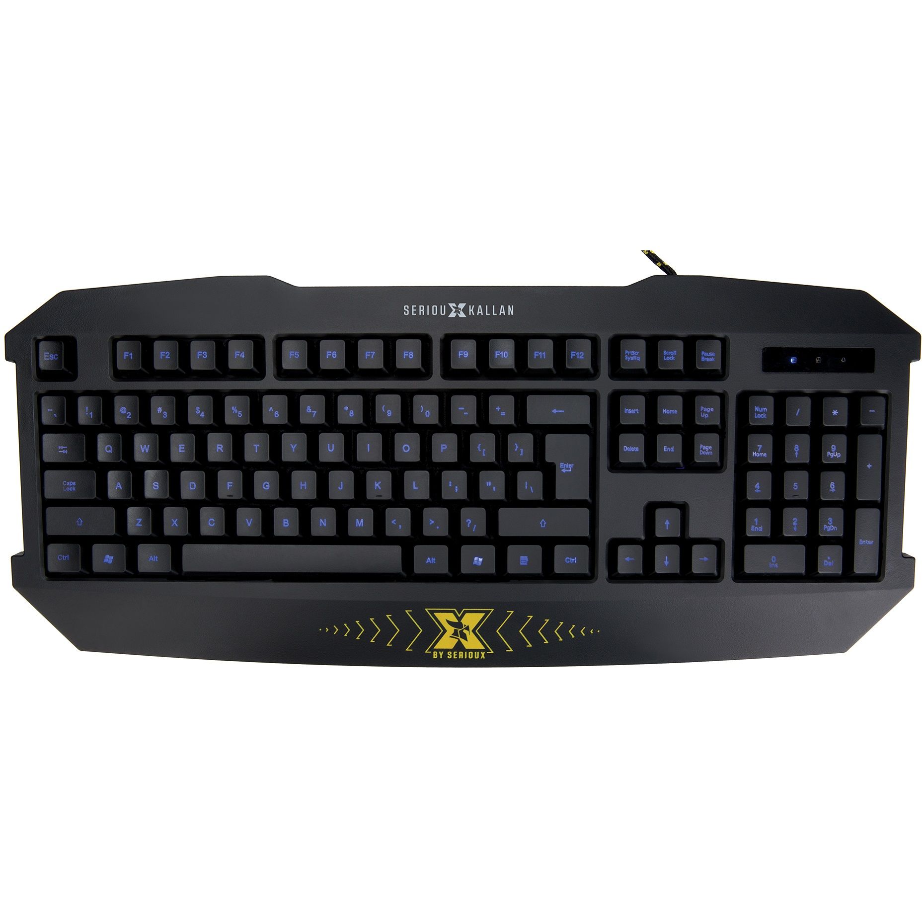 Tastatura Gaming X Serioux Kallan, Iluminata, USB