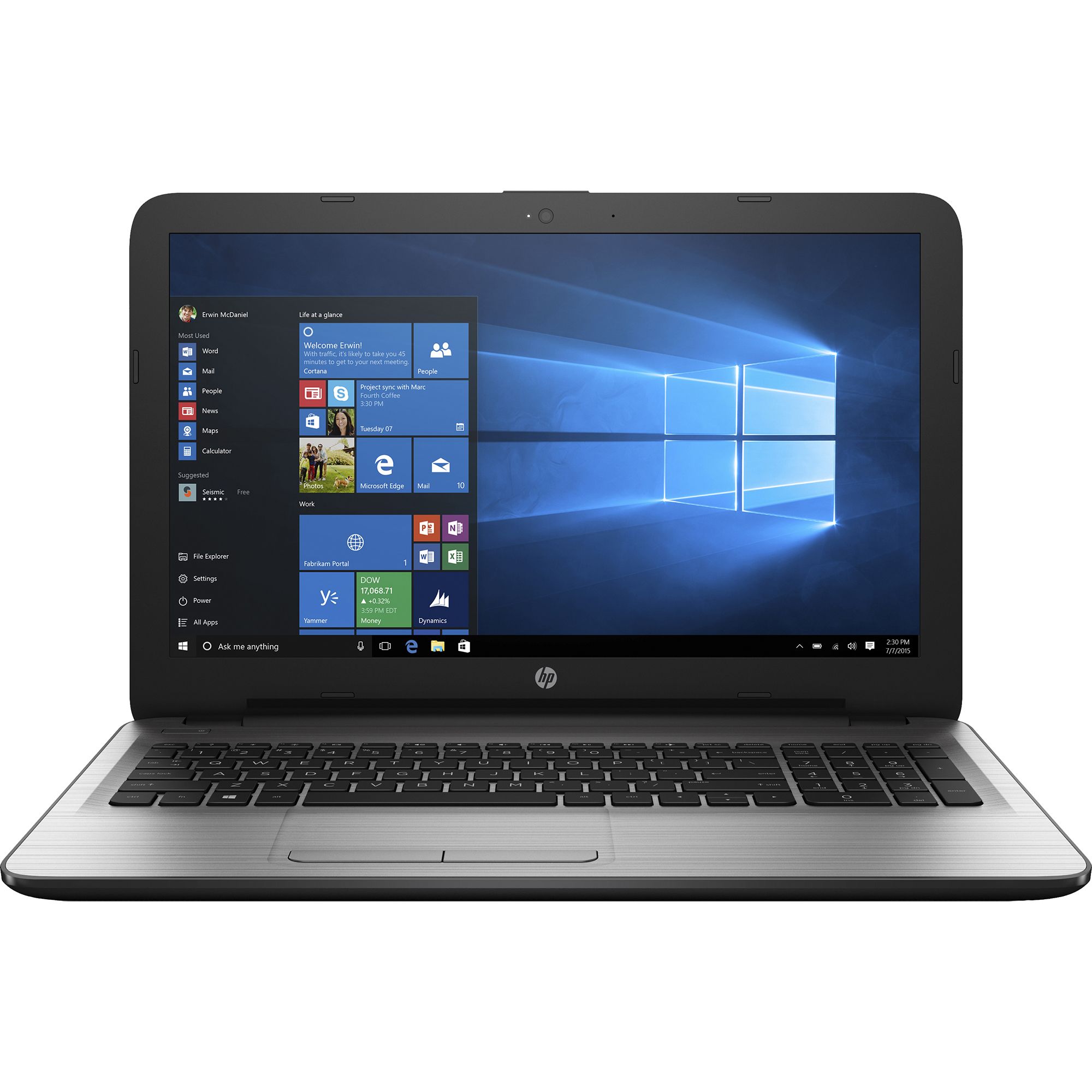 Laptop HP 250 G5, Intel Core i7-6500U, 4GB DDR4, HDD 1TB, Intel HD Graphics, Windows 10 Home