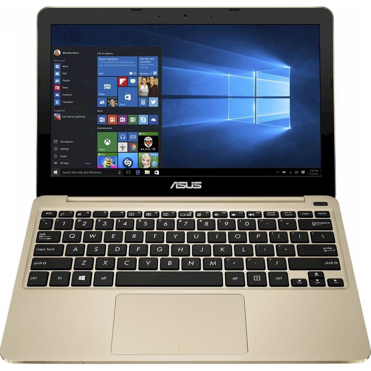 Laptop Asus X206HA, Intel Atom x5-Z8350, 2GB DDR3, Intel HD Graphics, eMMC 32GB, Windows 10