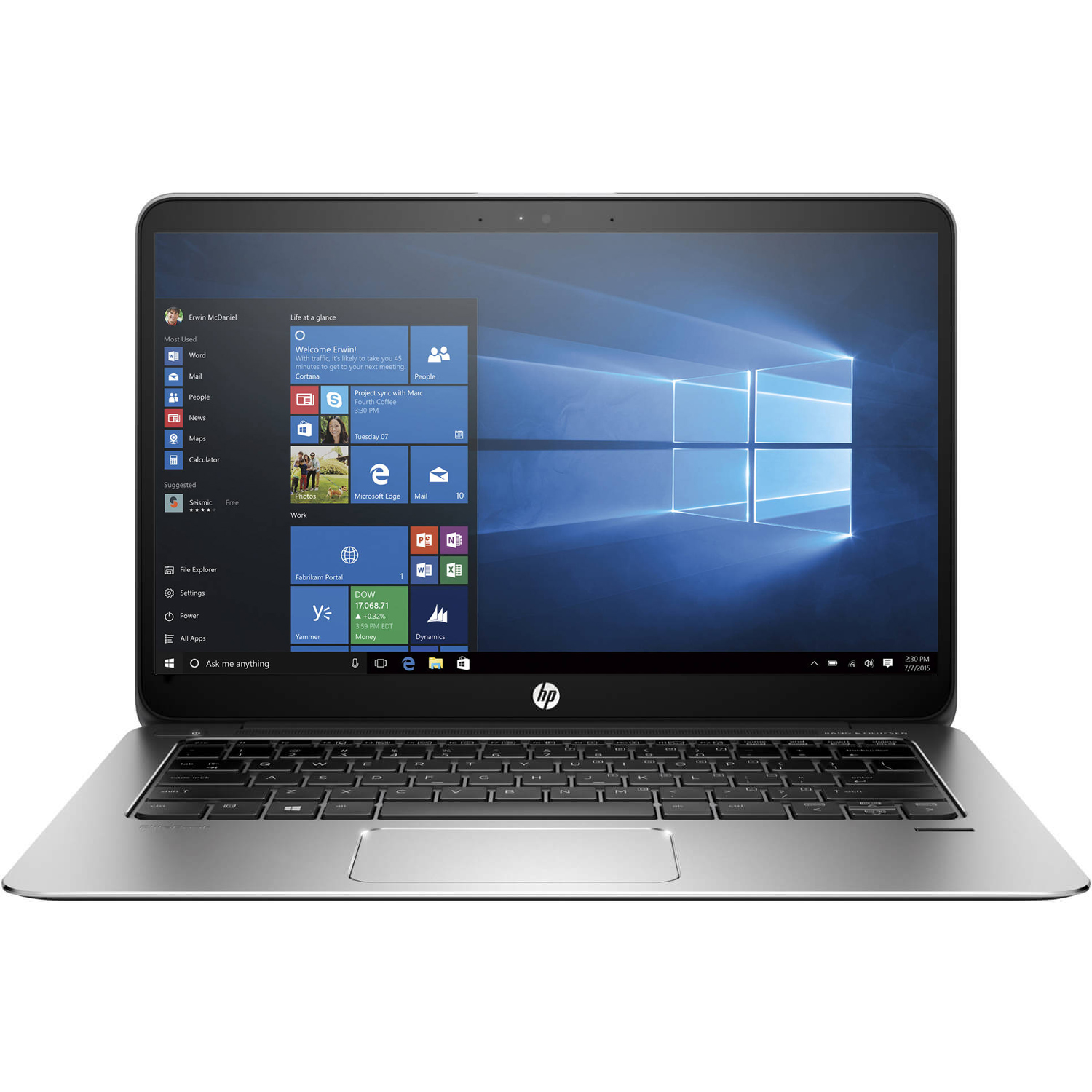 Laptop HP EliteBook 1030 G1, Intel Core M5-6Y54, 8GB DDR3, SSD 512GB, Intel HD Graphics, Windows 10 Pro