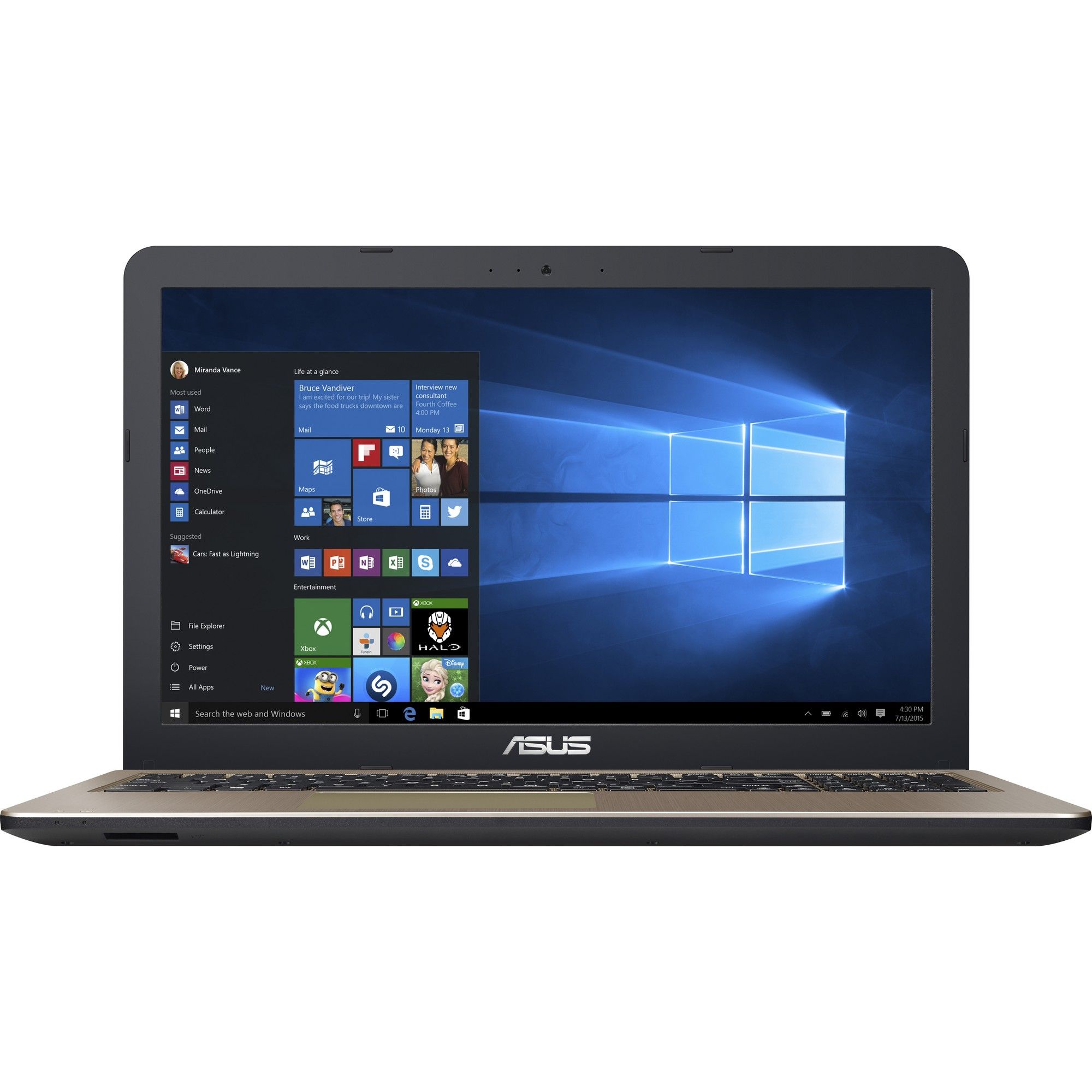 Laptop Asus X540LA-XX265T, Intel Core i3-5005U, 4GB DDR3, HDD 500GB, Intel HD Graphics, Windows 10 Home
