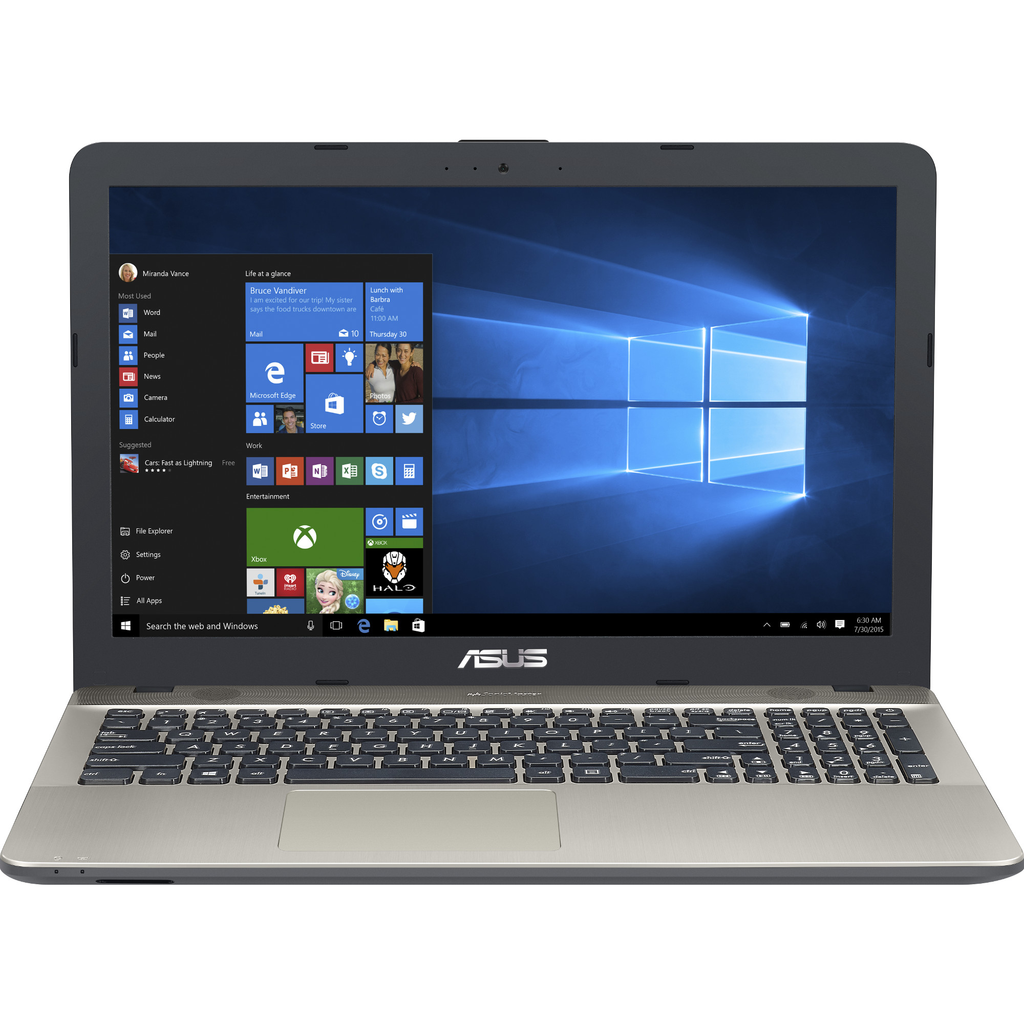 Laptop ASUS X541UJ, Intel Core i3-6006U, 4GB DDR4, HDD 500GB, nVidia GeForce 920M 2GB, Windows 10