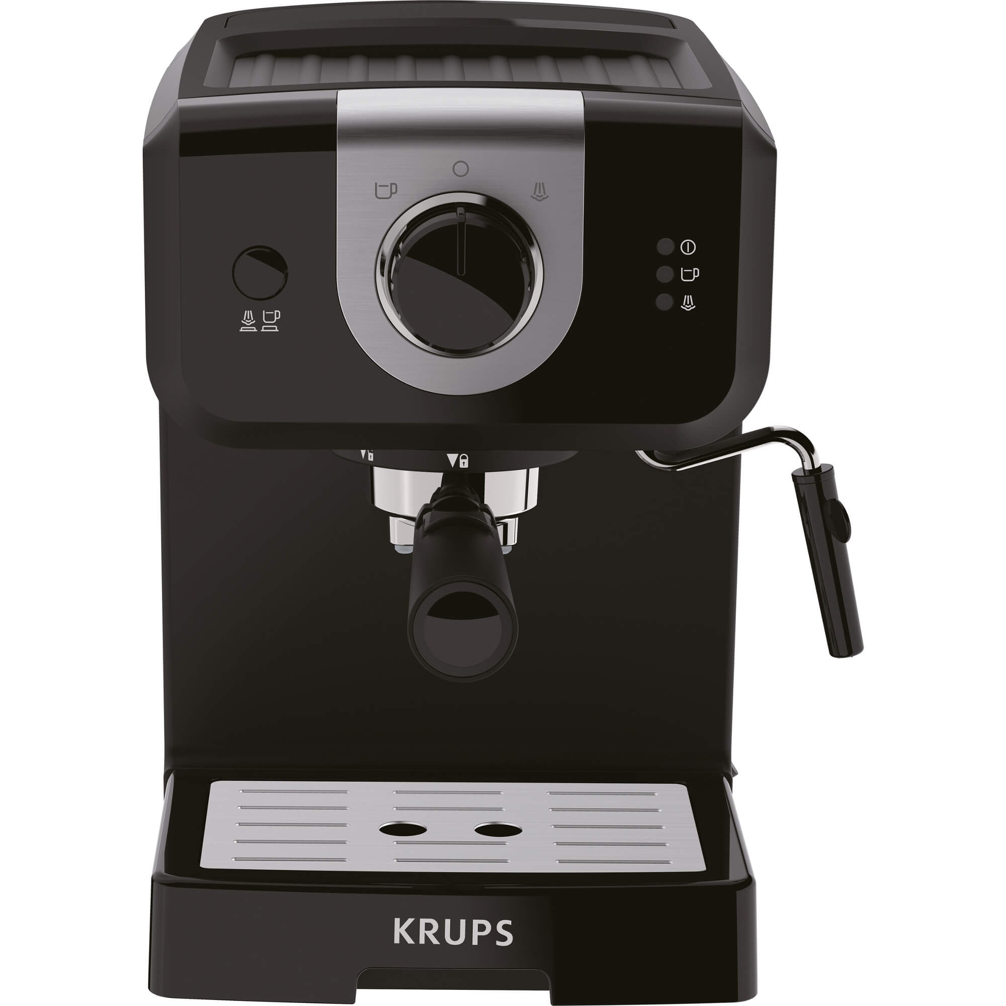 Espressor Manual Krups Xp320830, 1050 W, 1.5 L, 15 Bar, Negru