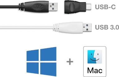 USB-C, USB 3.0 Ready