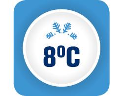 Функция поддержания температуры 8°C