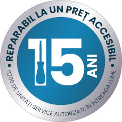 Reparabil la un pret accesibil - 15 ani.