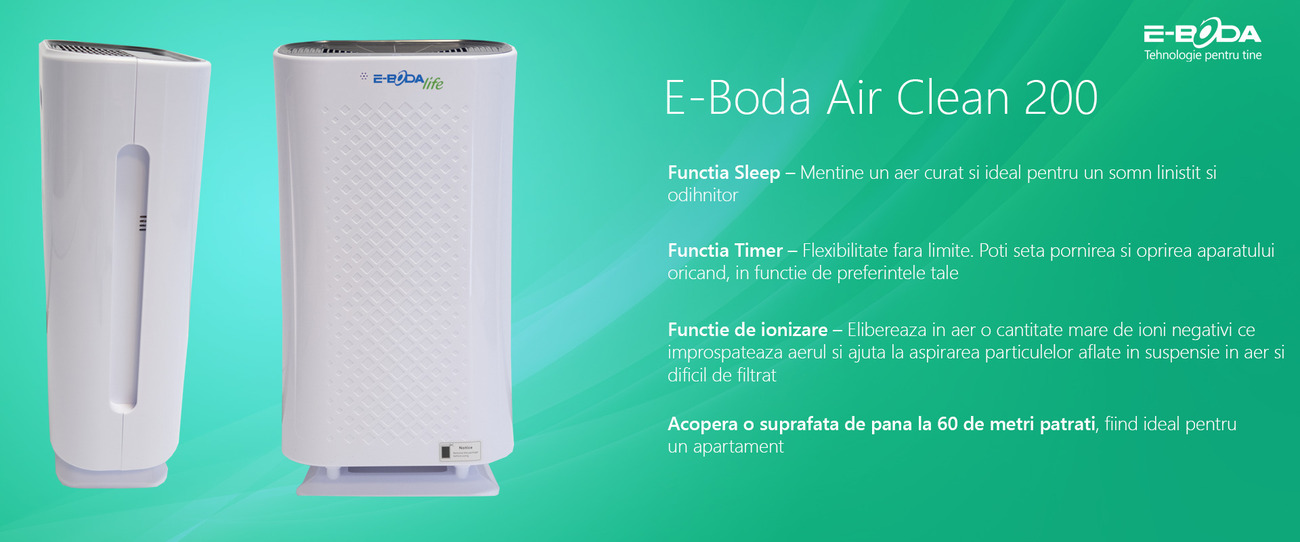 Purificator aer E-Boda Air Clean 200