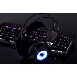 Casti gaming cu microfon Somic G954, Iluminare LED, Surround Sound 7.1