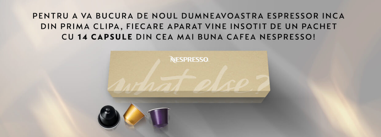 14 capsule din cea mai buna cafea Nespresso
