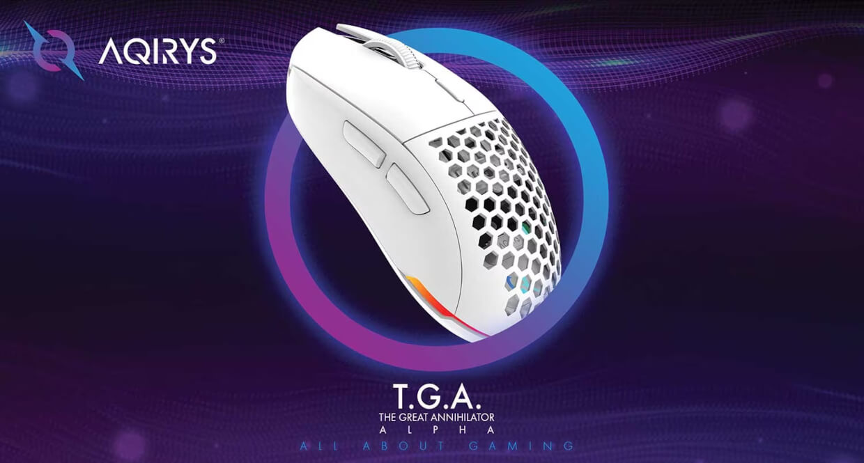 Mouse Gaming Wireless AQIRYS T.G.A. The Great Annihilator ALPHA