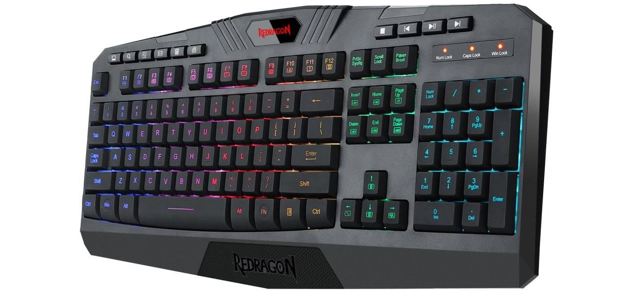 Tastatura gaming Redragon Harpe, Iluminare RGB, Wireless, Mecanica